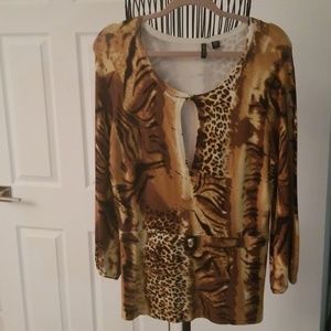 Venini animal print Knit Top